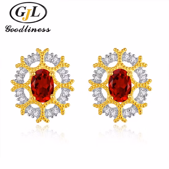 Earrings S925 Silver Four-Claw Zircon Earrings