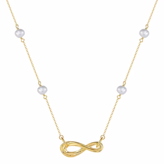 Individual Temperament Freshwater Pearls Simple and Versatile Long Snake Bone Necklace