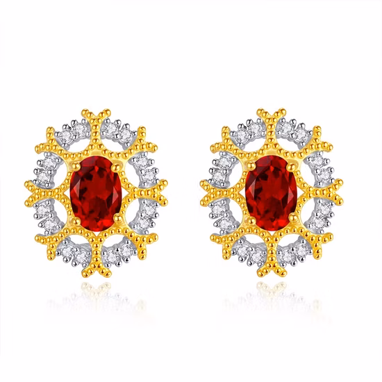 Earrings S925 Silver Four-Claw Zircon Earrings