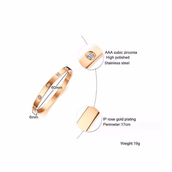 工場カスタム卸売ステンレス鋼オープン ブレスレット環境保護電気メッキ抗
